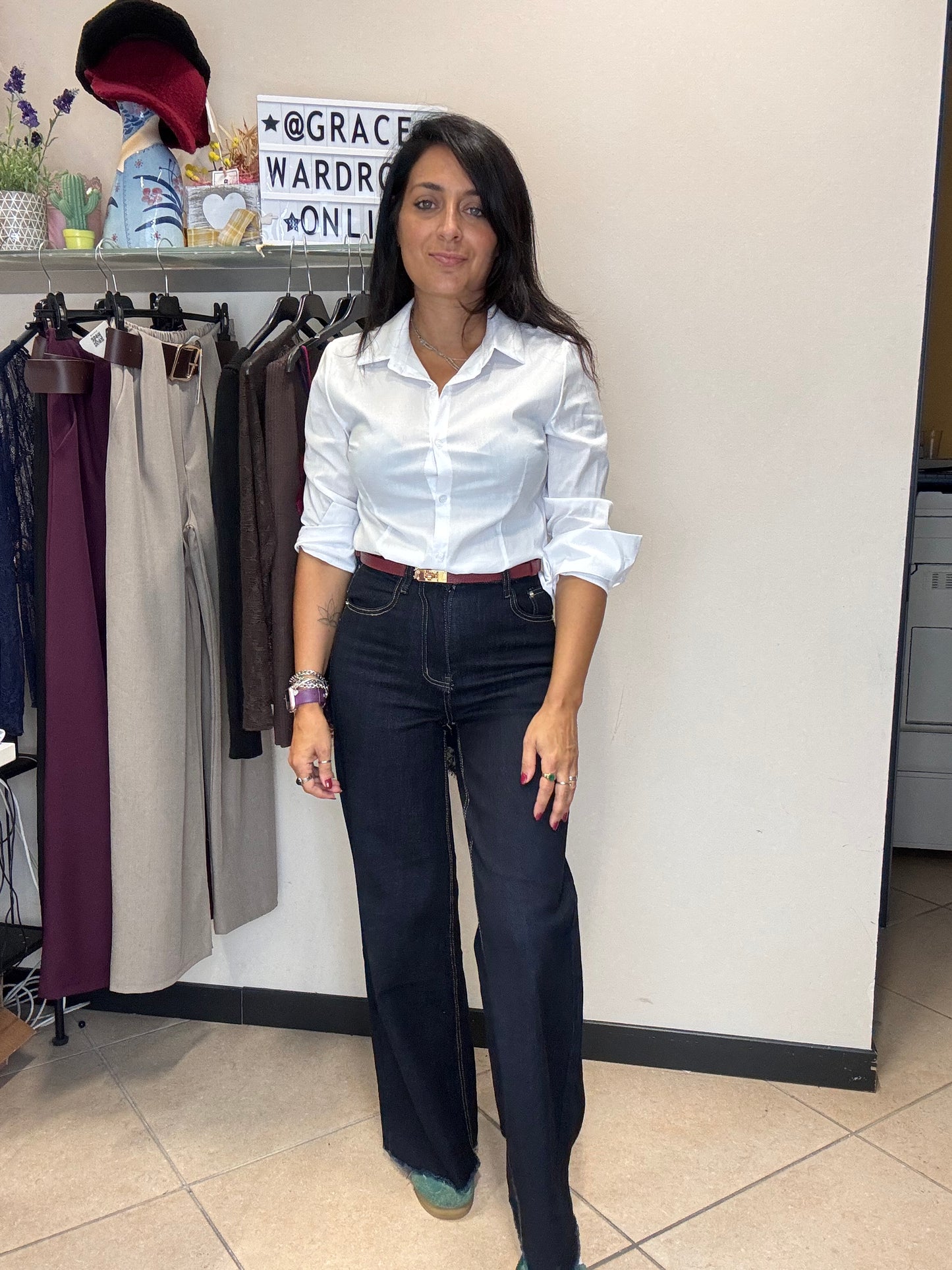 Camicia Basica Bianca