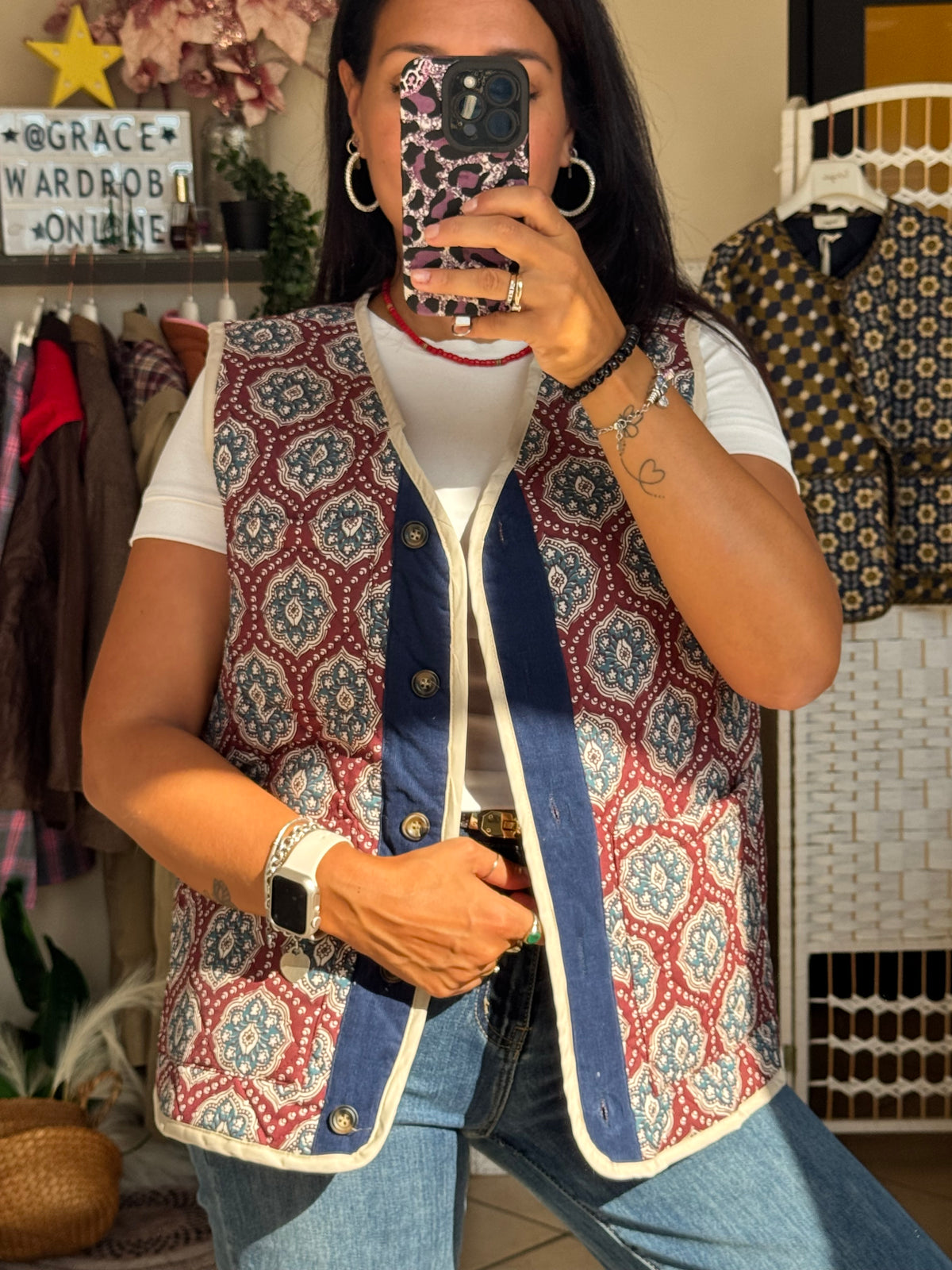 Gilet trapuntato