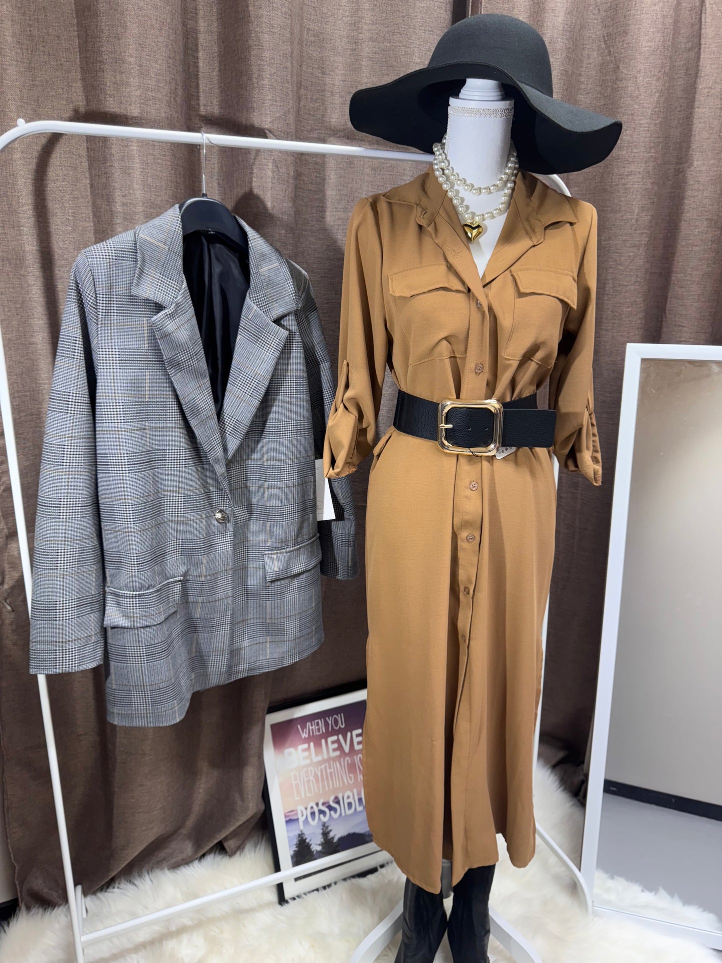 Abito lungo Bottoncini