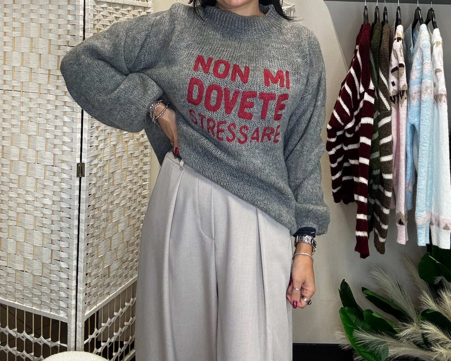 Maglione “Non mi dovete stressare “