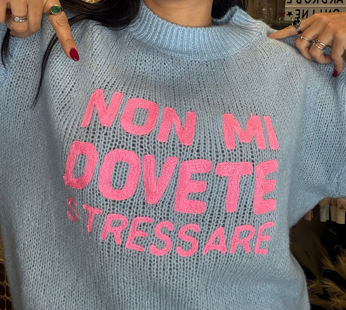 Maglione “Non mi dovete stressare “