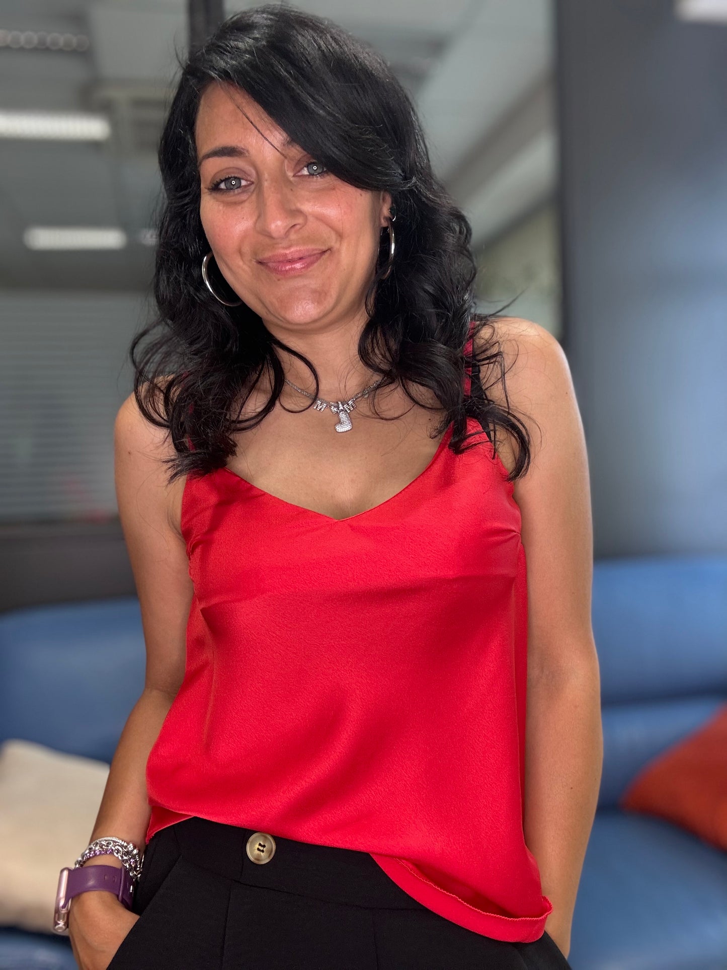 Canottierina in viscosa