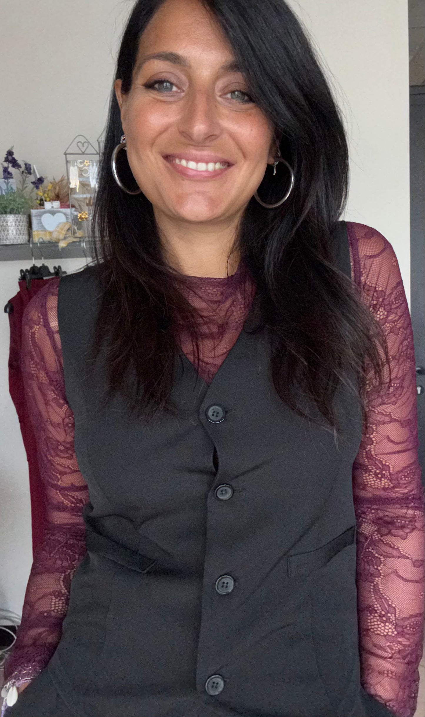 Maglie in pizzo paricollo