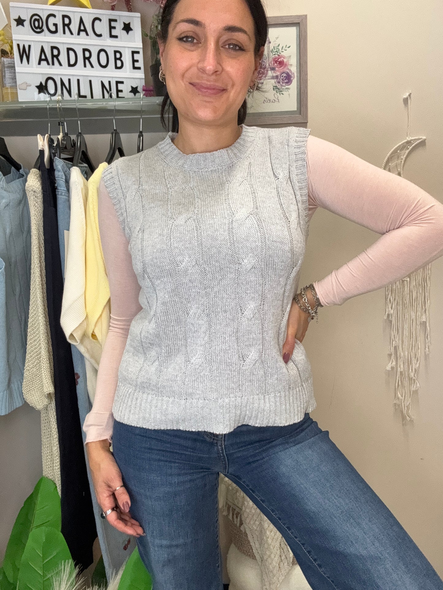 Gilet trecce