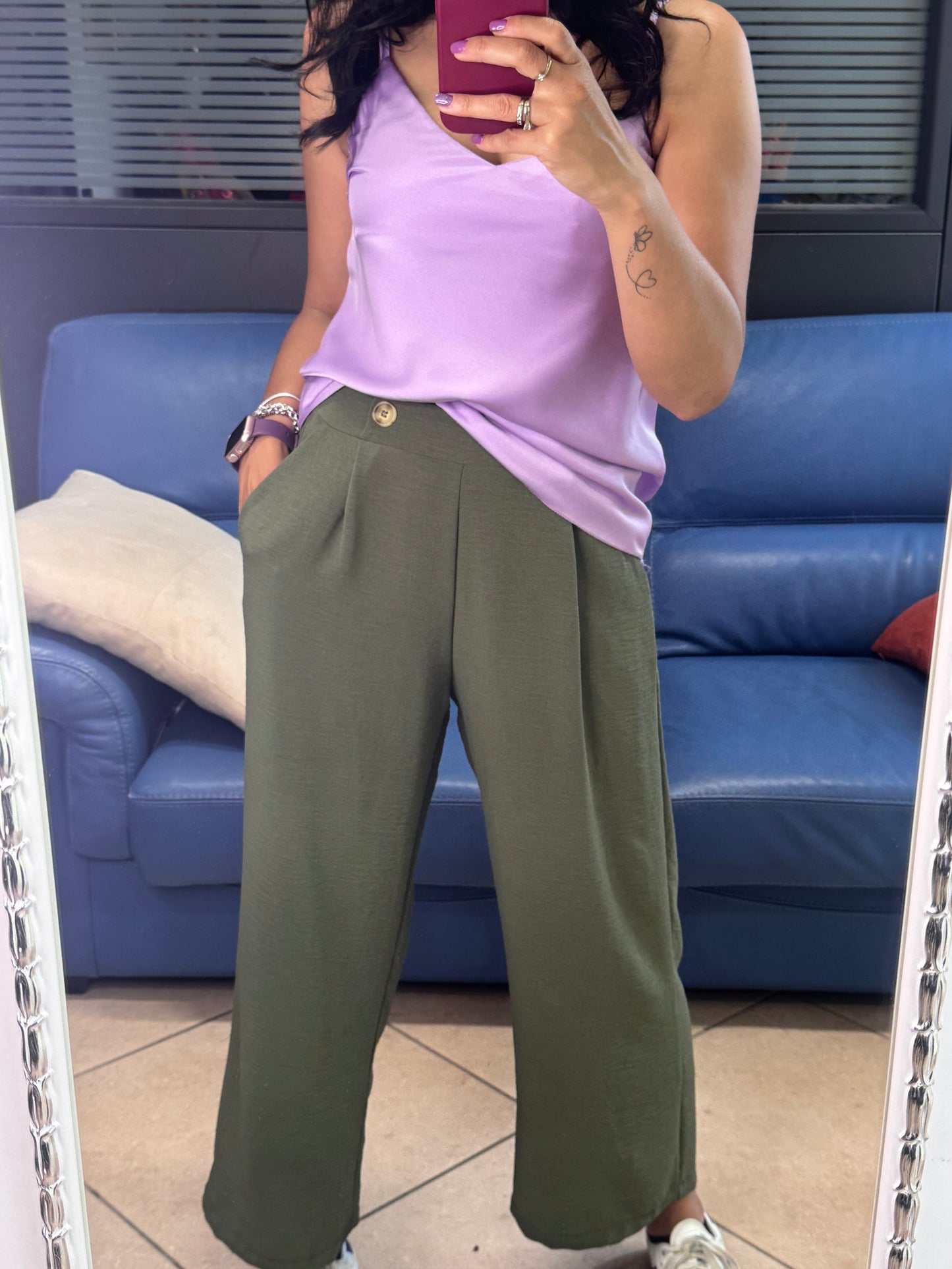 Canottierina in viscosa