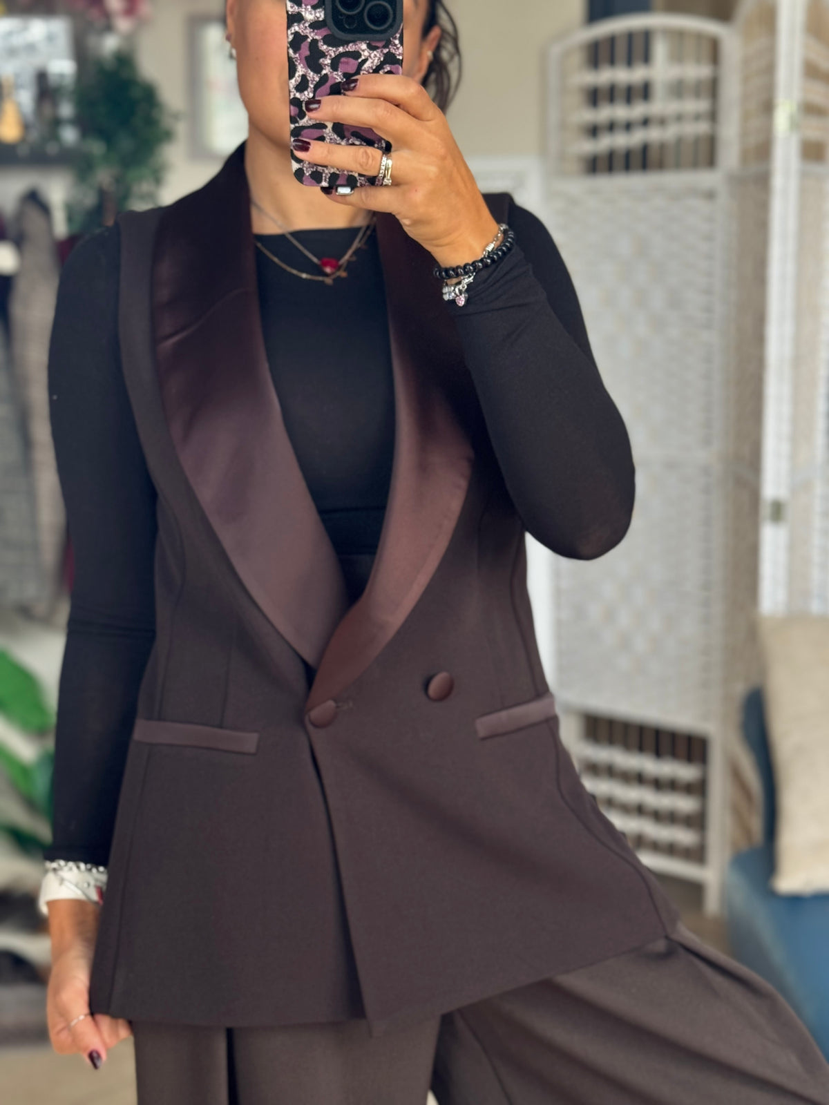 Gilet in raso