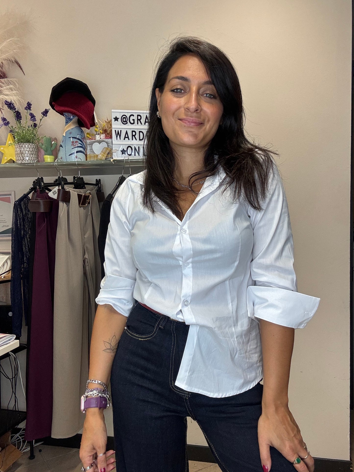 Camicia Basica Bianca