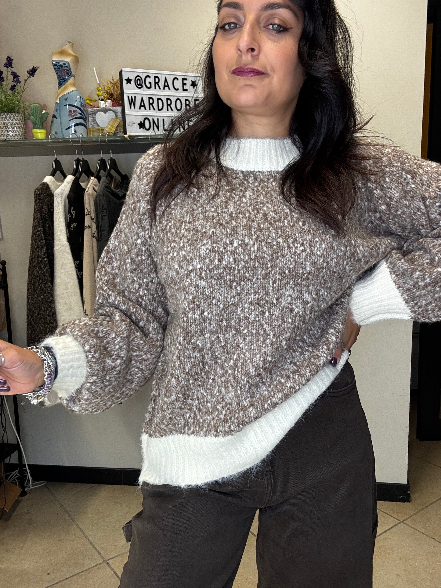 Maglia treccia