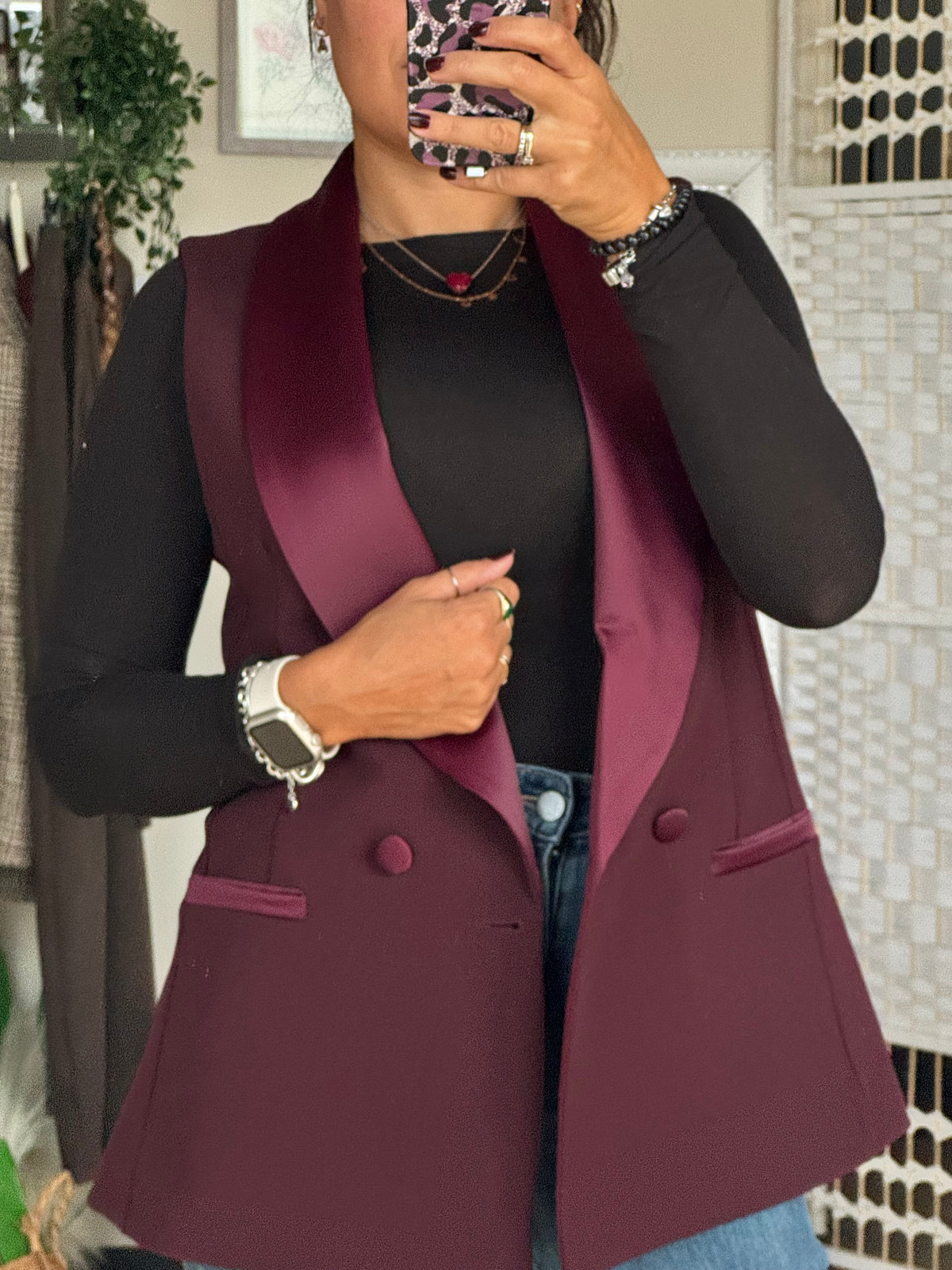 Gilet in raso