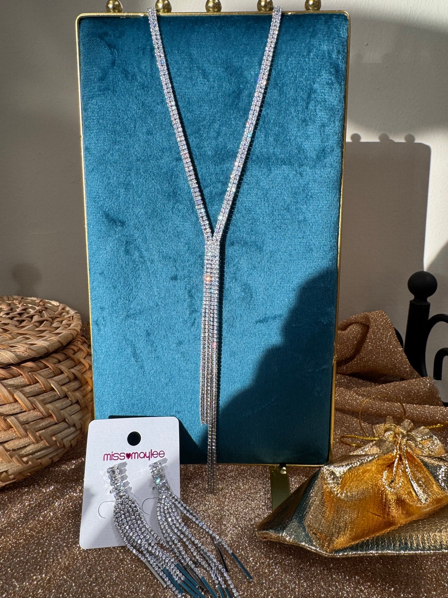 Orecchini Argento e strass