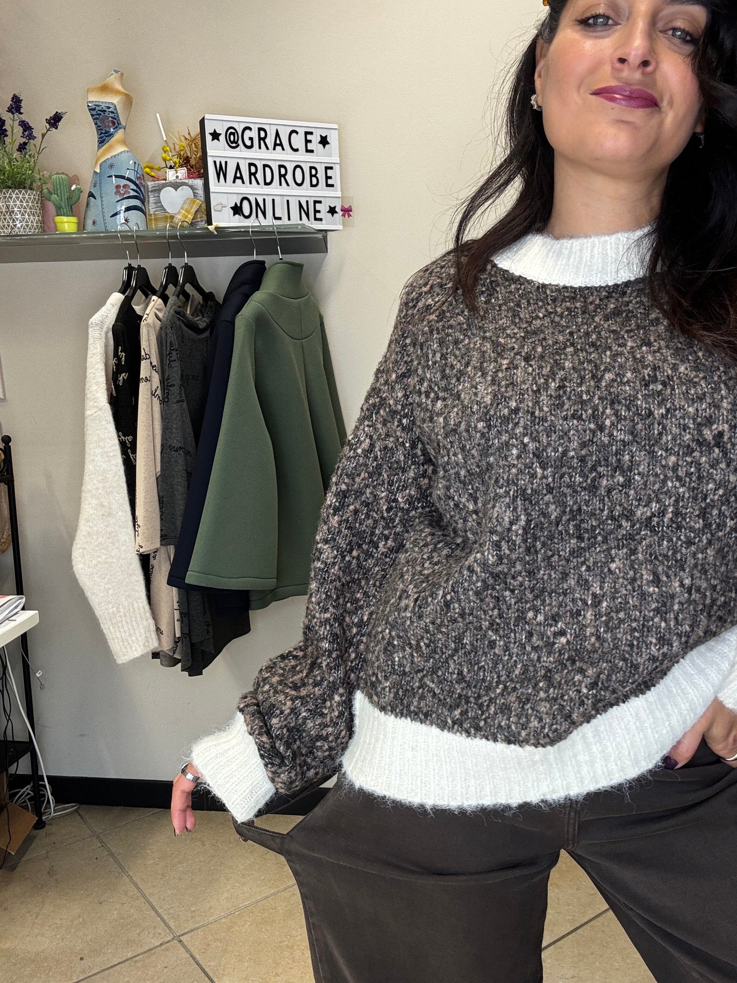 Maglia treccia