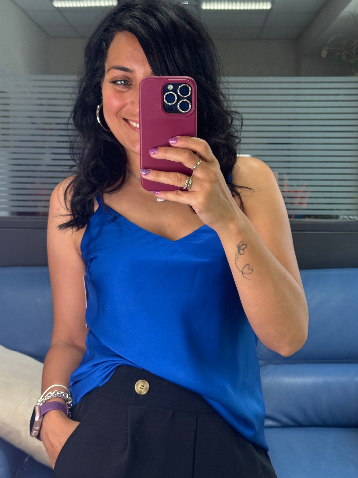 Canottierina in viscosa