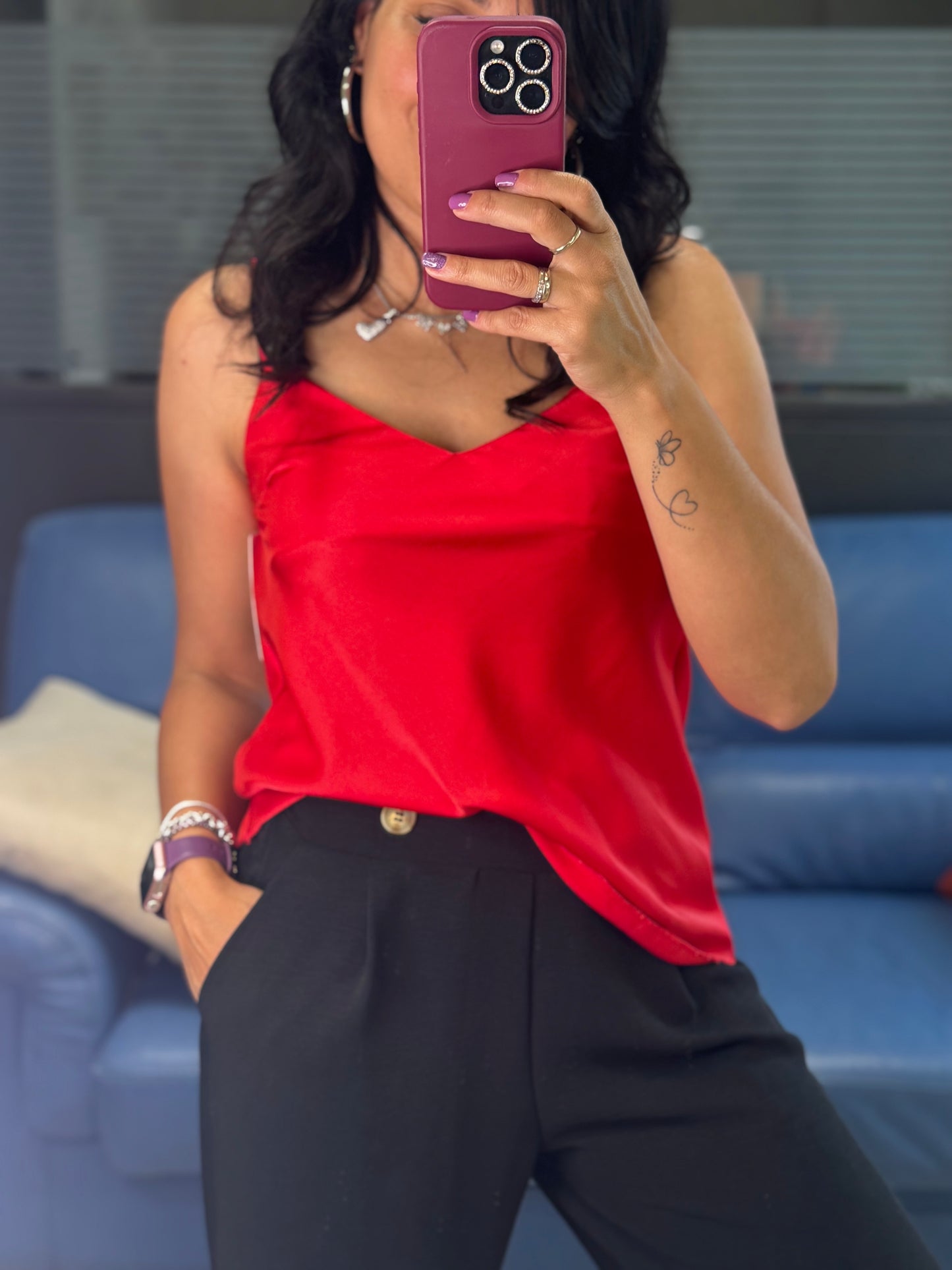 Canottierina in viscosa