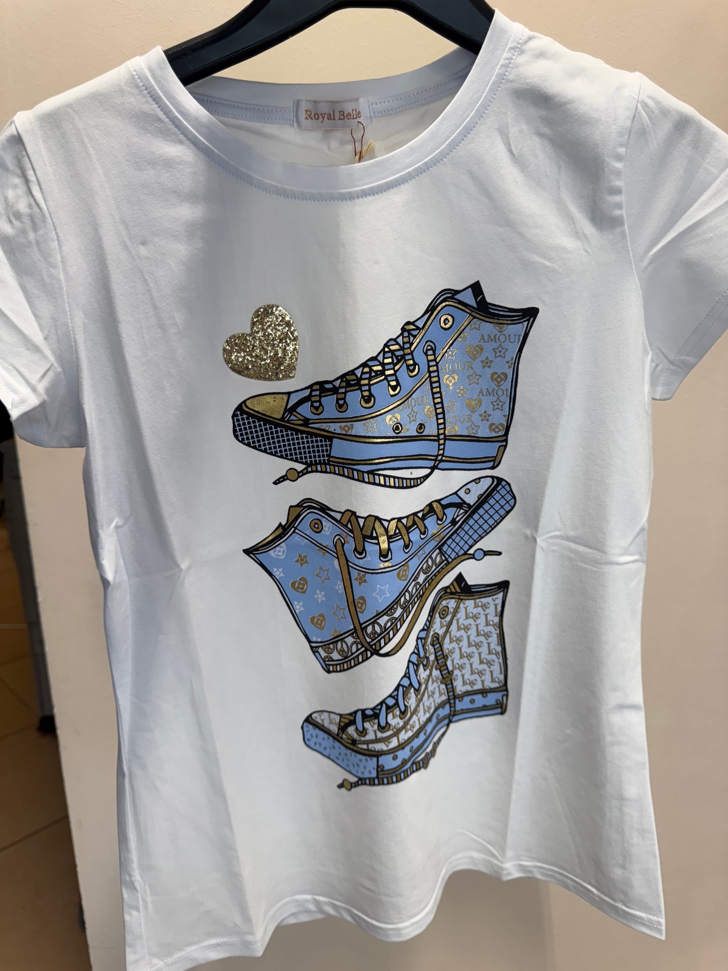 T-shirt Scarpina Celeste