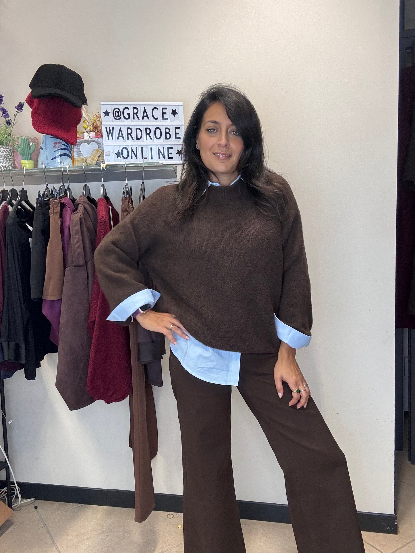 Jeans palazzo sfrangiato