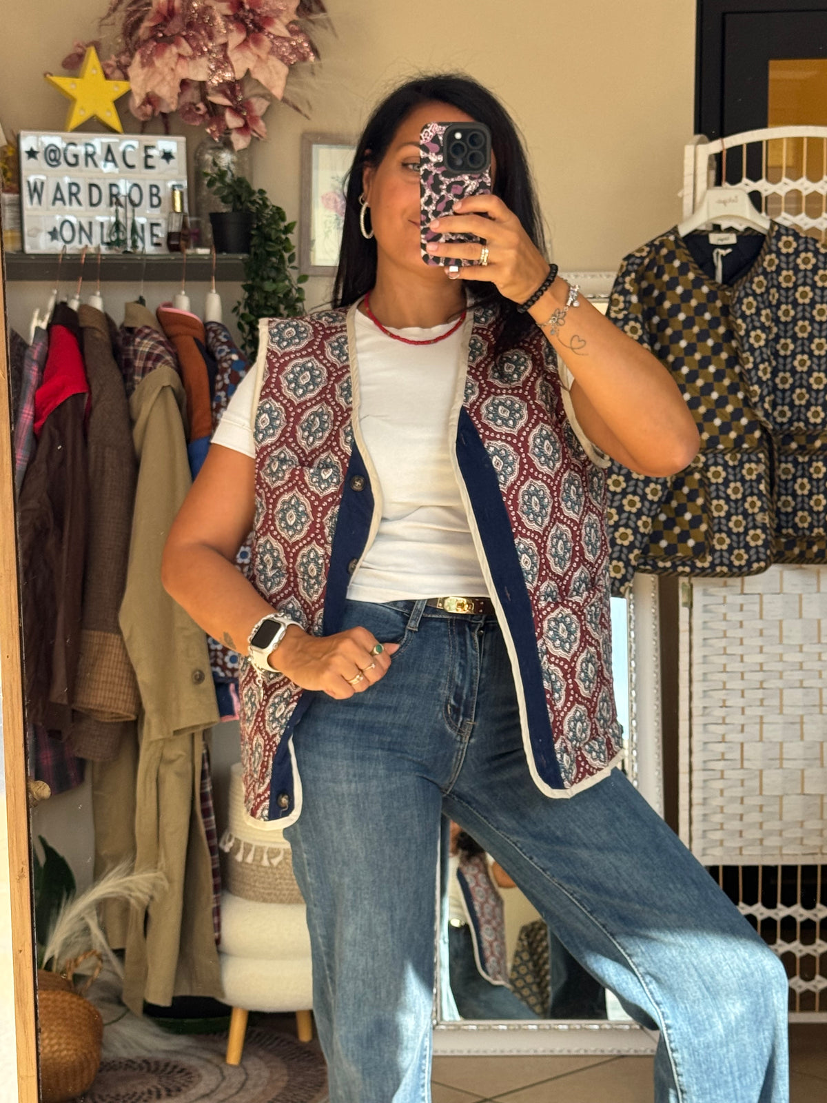 Gilet trapuntato