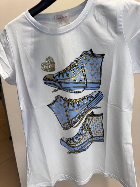 T-shirt Scarpina Celeste