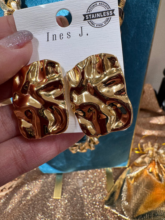 Orecchini Oro Martellati