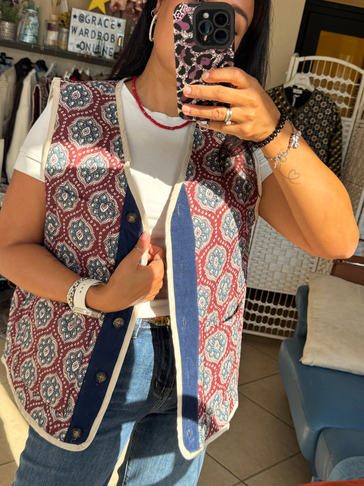 Gilet trapuntato