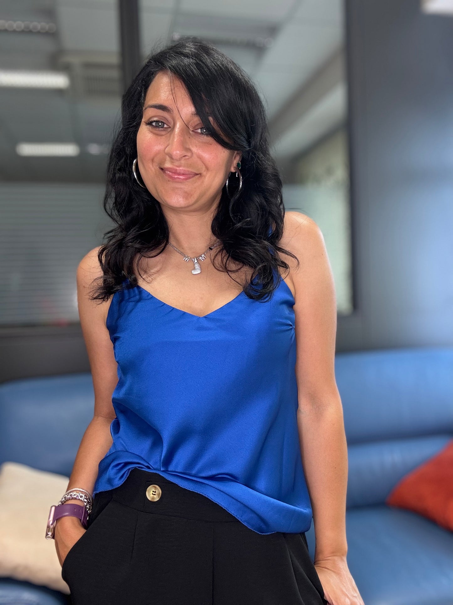 Canottierina in viscosa