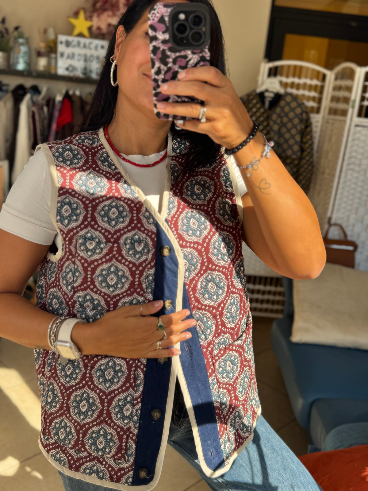Gilet trapuntato