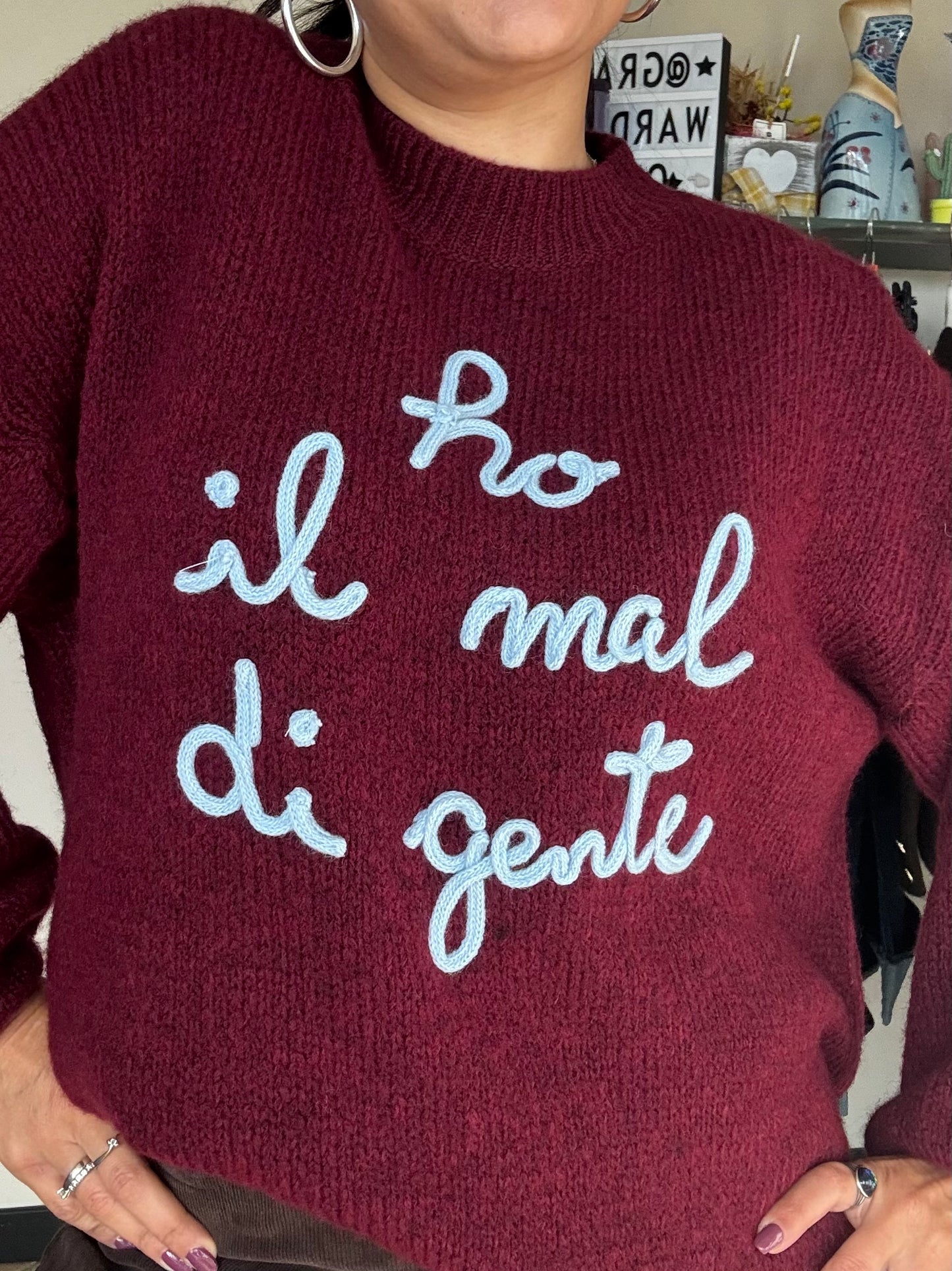 Maglia “ Ho il Mal Di Gente “