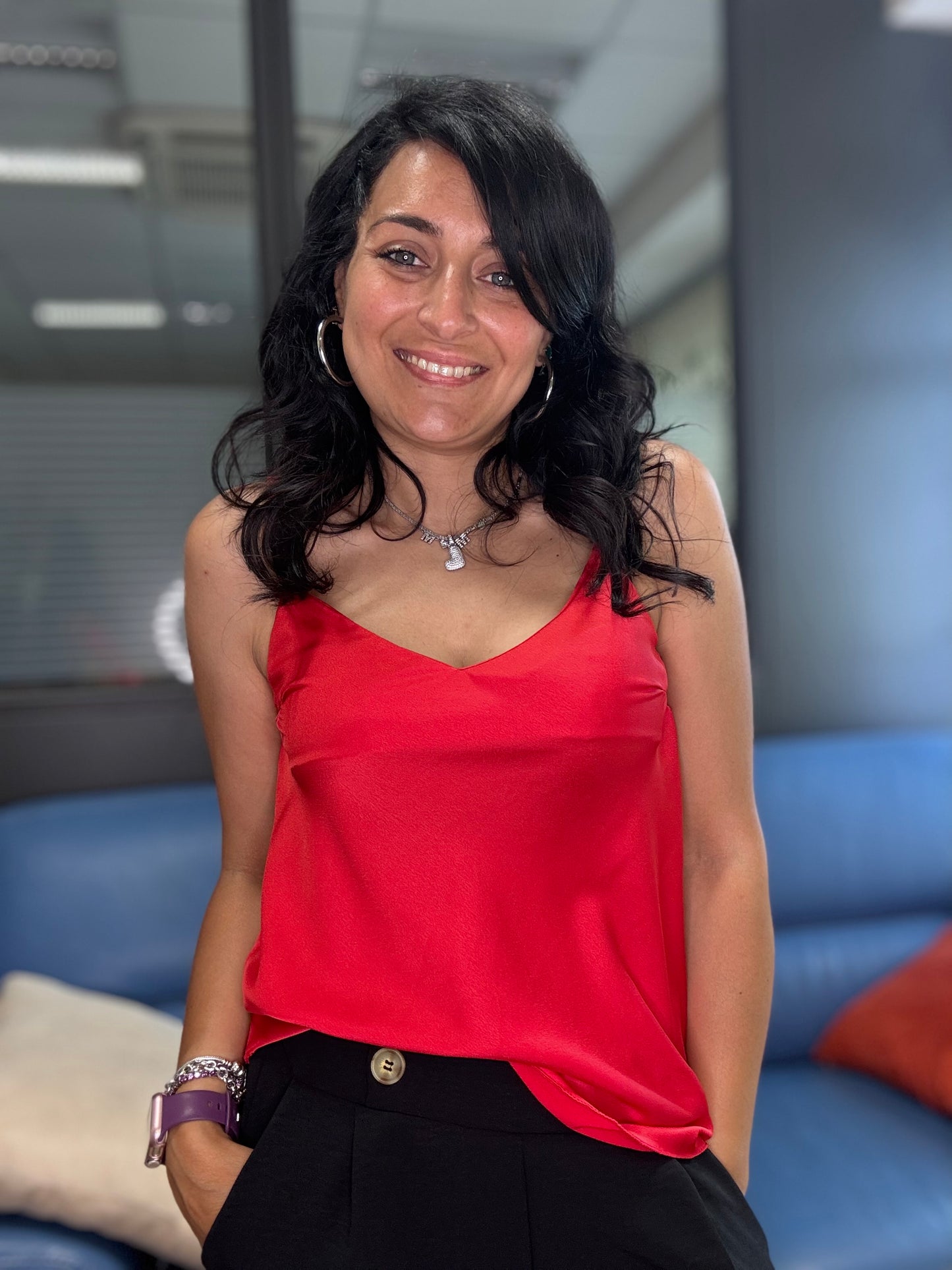 Canottierina in viscosa