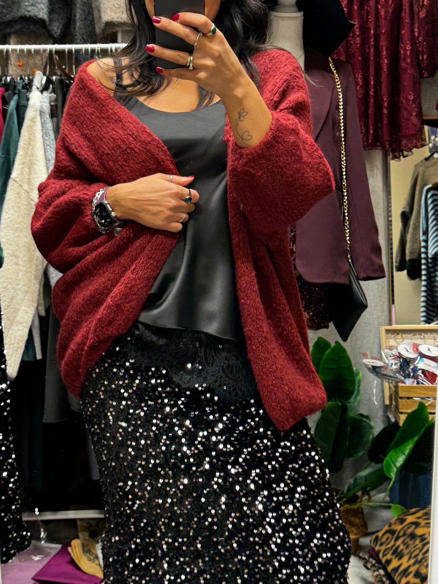 Canottiera con pizzo