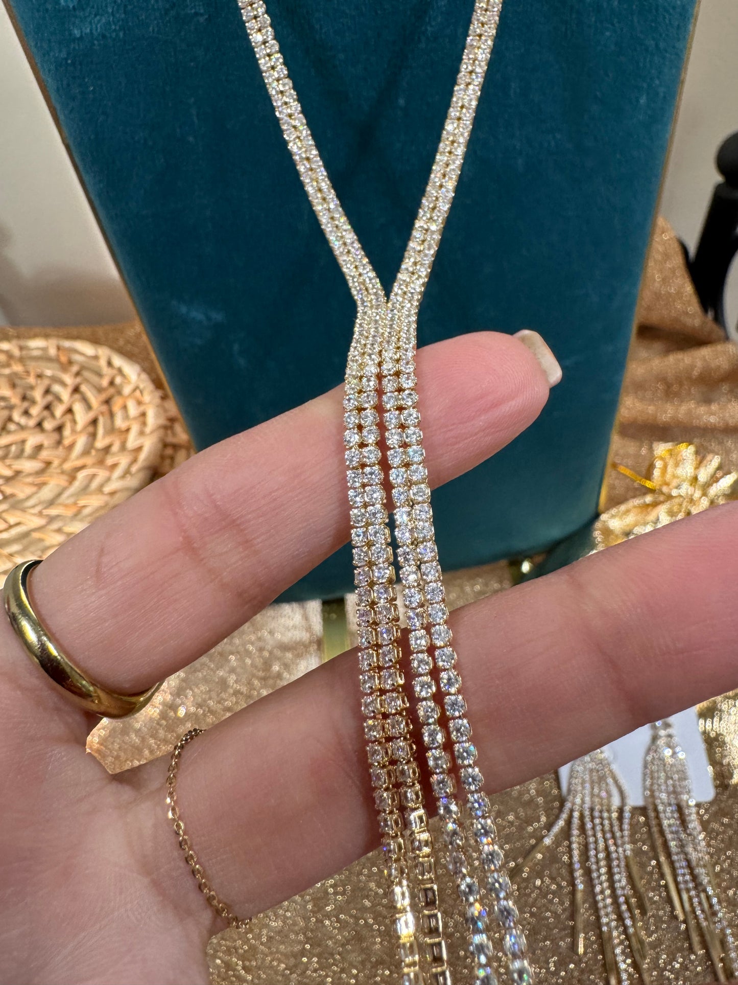 Collana Oro e Strass
