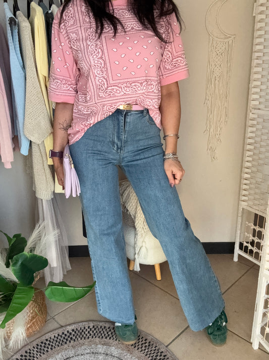 Jeans sfrangiato