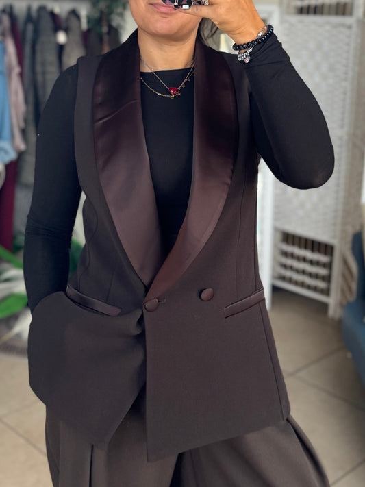 Gilet in raso