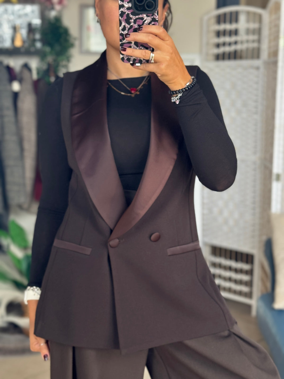 Gilet in raso