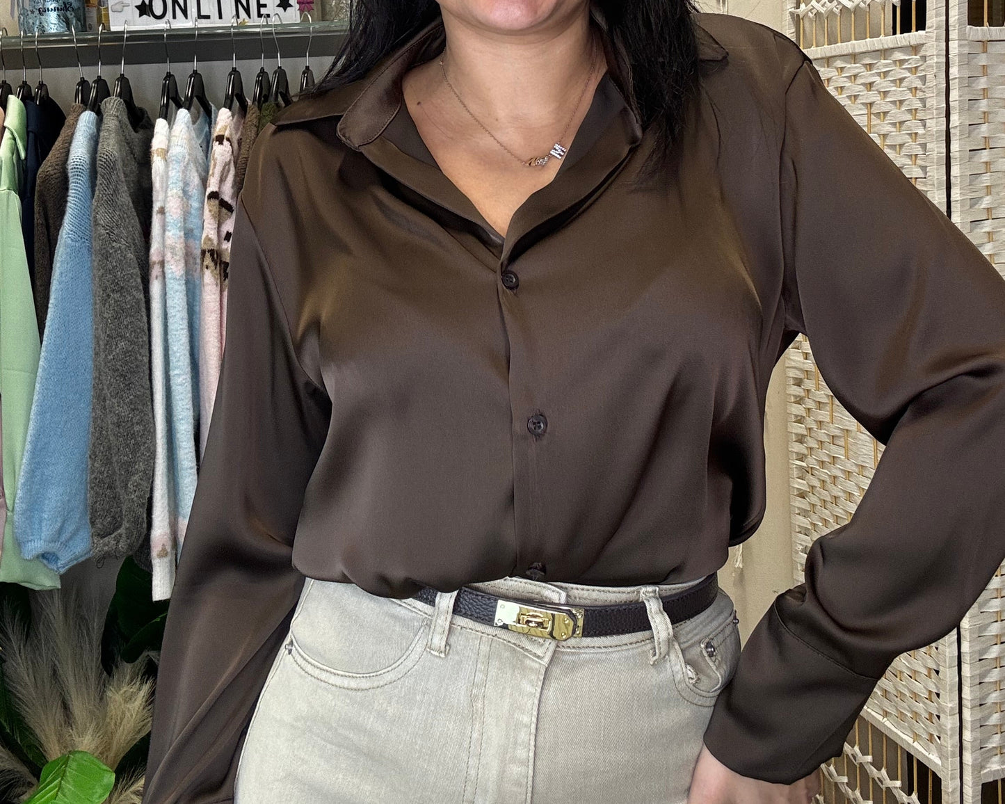 Camicia in Satin