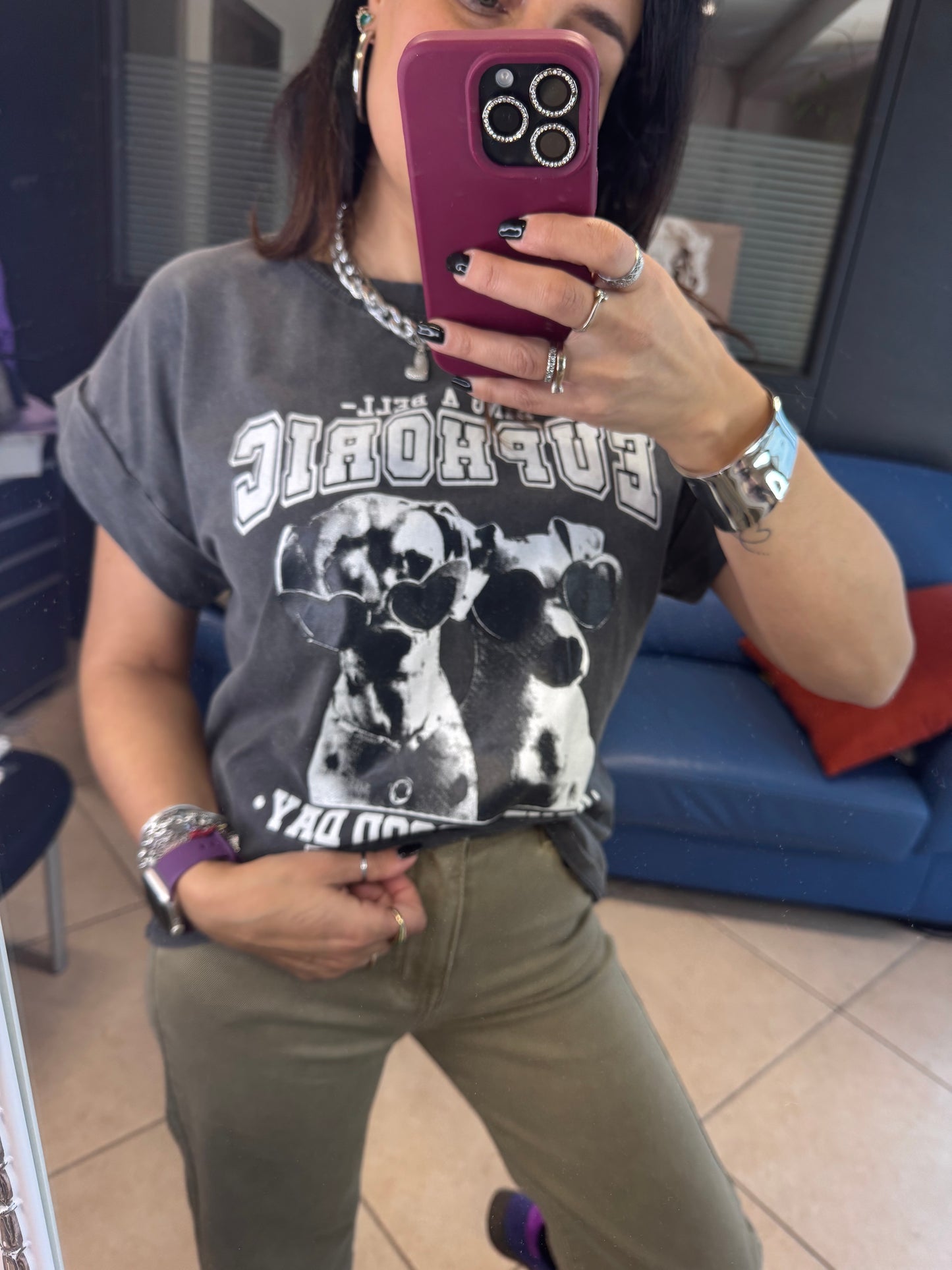 T-shirt coppia dalmata