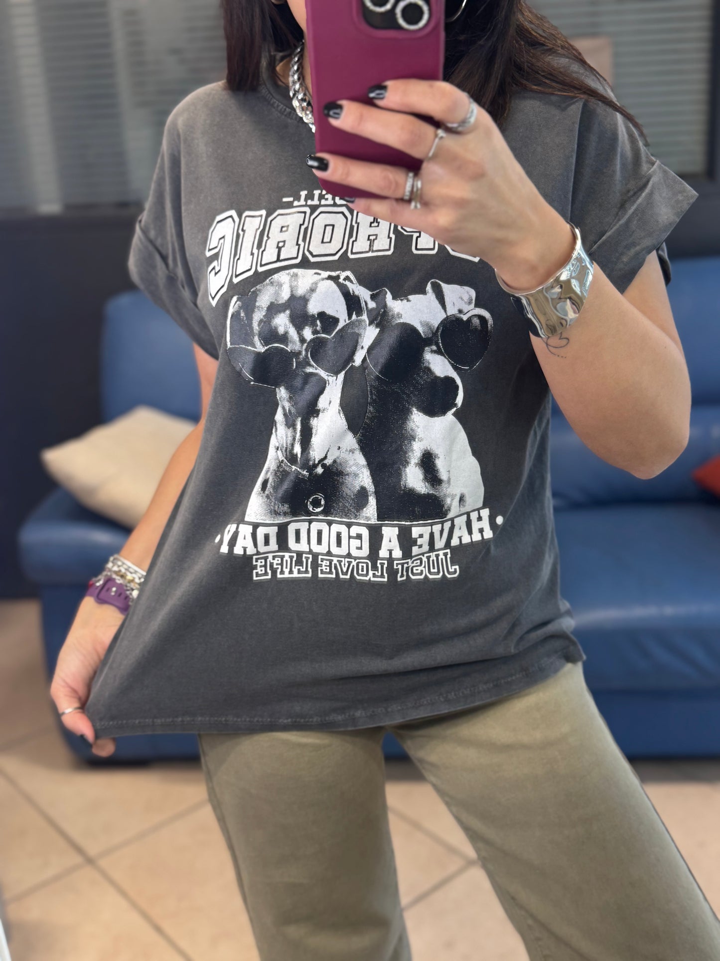 T-shirt coppia dalmata