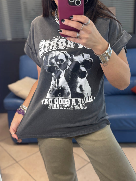 T-shirt coppia dalmata