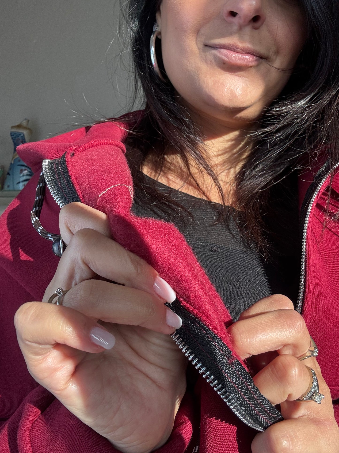 Tuta Felpata Bordeaux