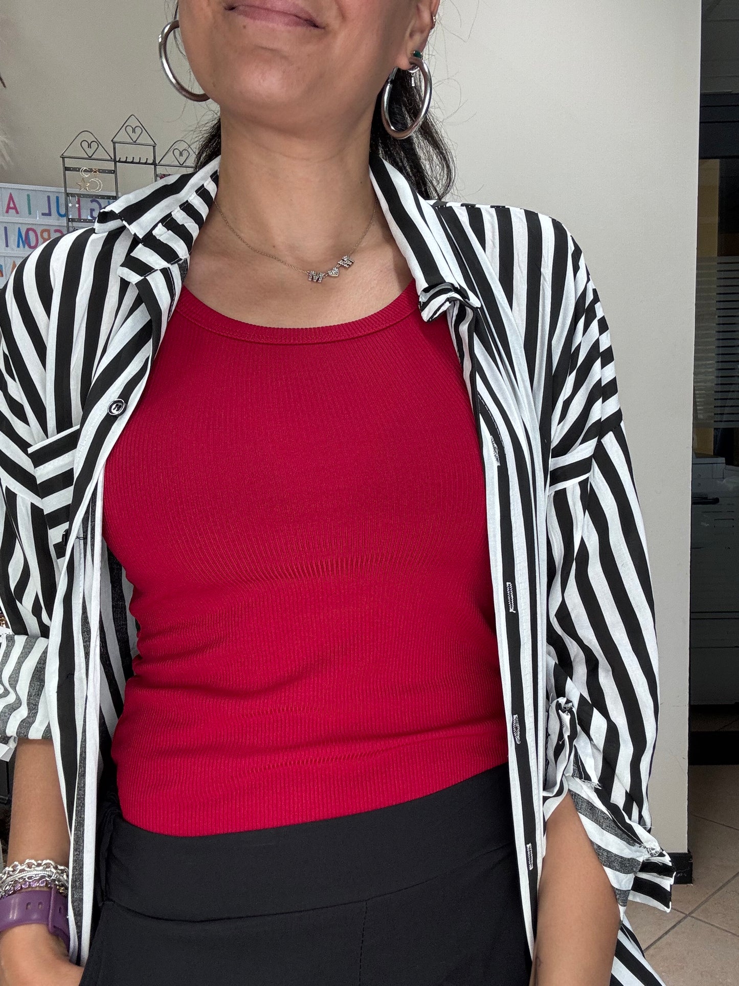 Canottiera a Costine