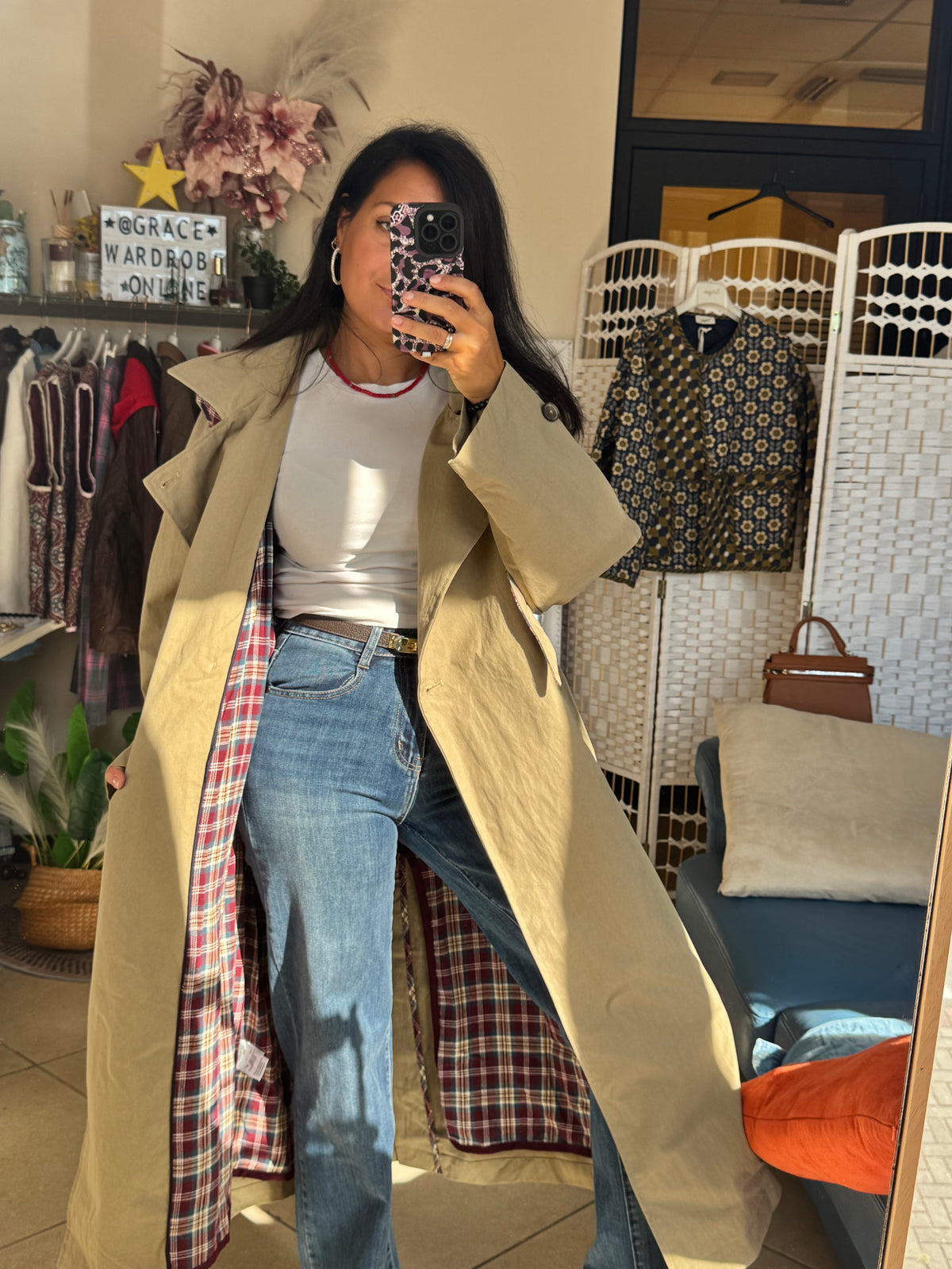 Trench con cappuccio