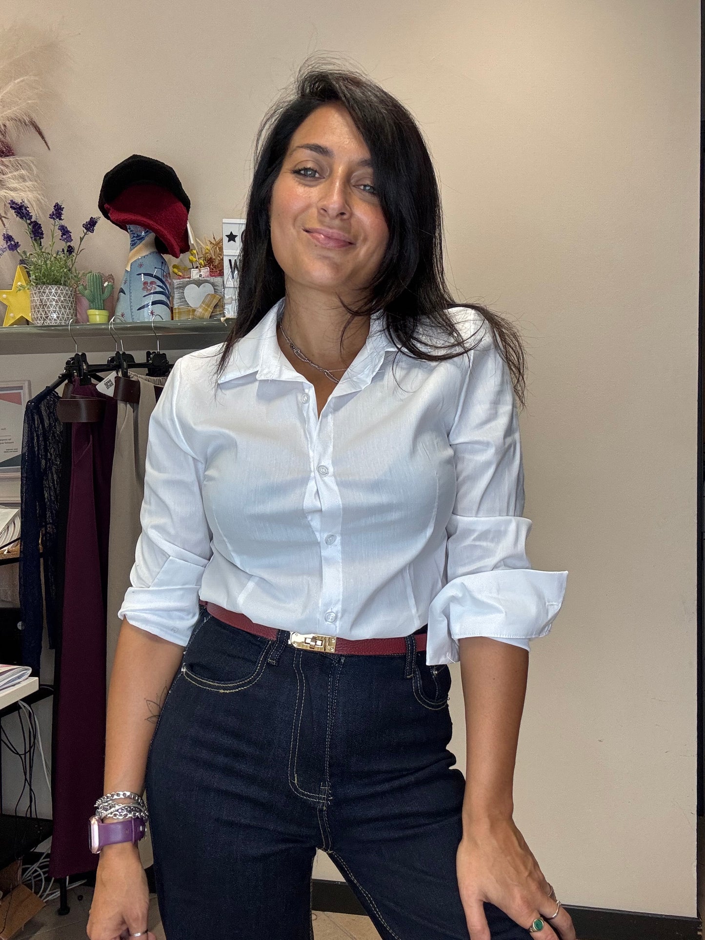 Camicia Basica Bianca