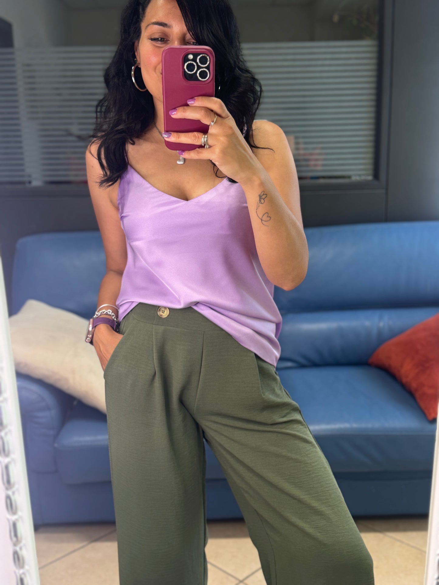 Canottierina in viscosa