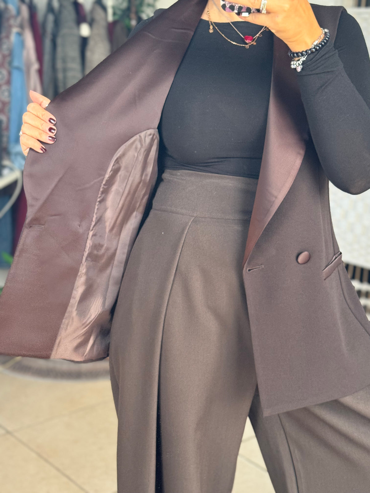 Gilet in raso